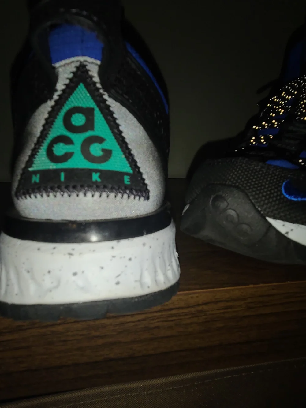 Nike Acg React Terra Gobe Men's Size 7 US BV6344-400 Blue Black Athletic Shoes
